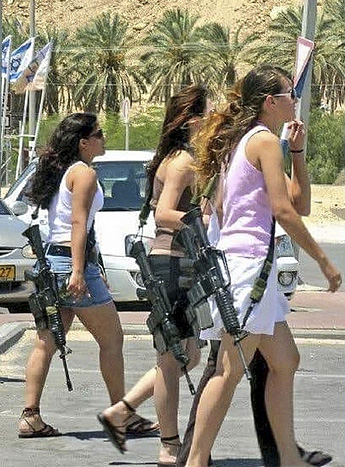 Members of the Israeli Defense Force (IDF) on patrol after the Hamas attacks on Israel